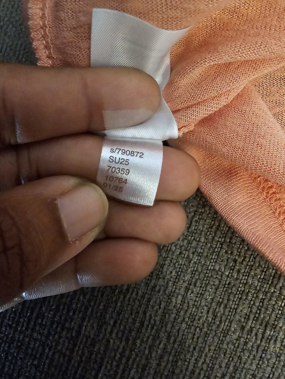 LOFT Light Sheer Coral Pink Orange Casual Lightweight Relaxed Top Size Small - Picture 5 of 8